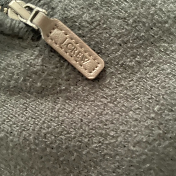 J. Crew Black and Gray Quarter-Zip Sweater - Szie Large - Picture 4 of 4